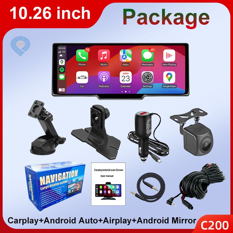 Pantalla Inteligente Portátil 10,26" con CarPlay y Android Auto Inalámbrico