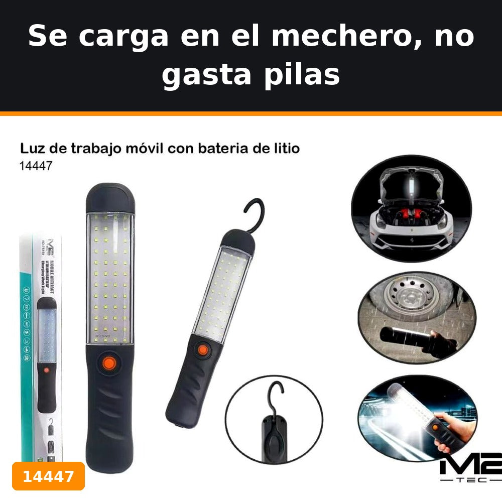 Luz de trabajo móvil recargable