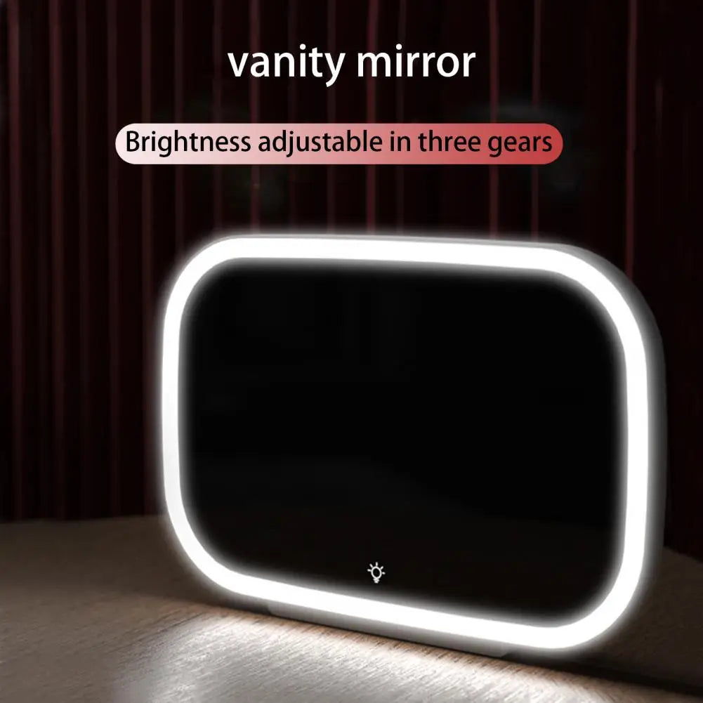 Espejo de Visera para Coche con Luz LED – Pantalla Grande 7,8 Pulgadas, Compacto y Portátil