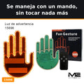 Señal de aviso LED en forma de mano para parar tráfico o avisar en carretera