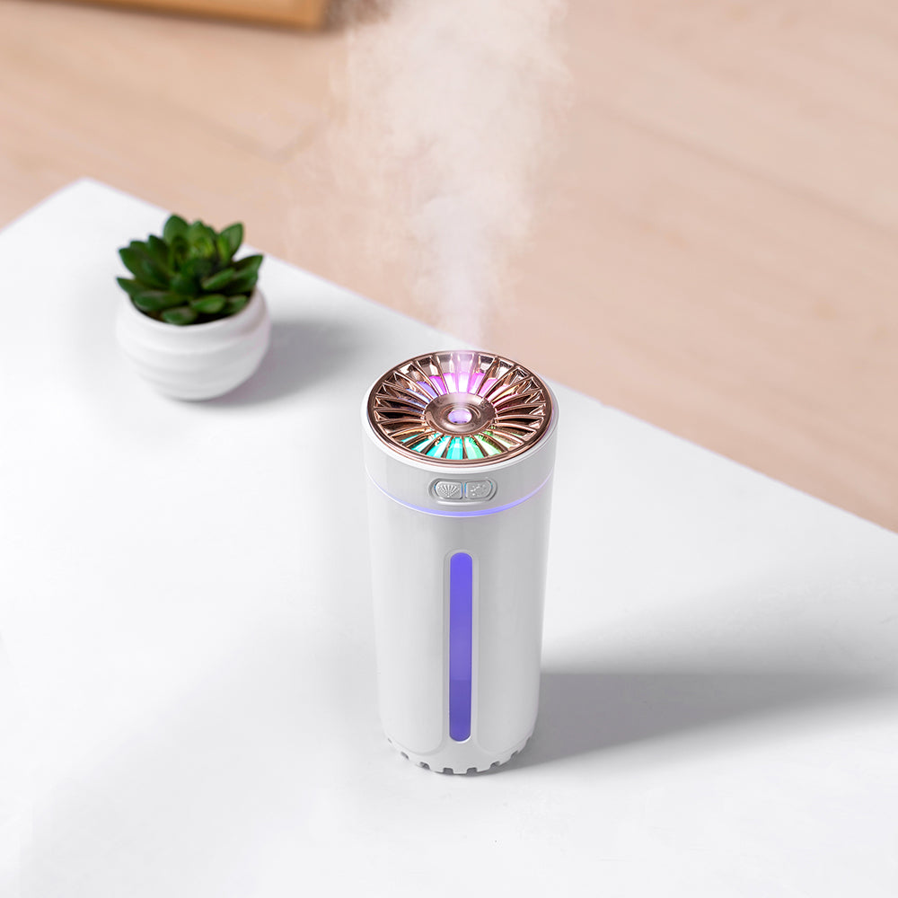 Humidificador USB Aromaterapia para Coche | Luz Nocturna Multicolor