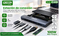 Docking Station USB-C 100W con Ethernet, HDMI 4K y Ranura SSD M.2 – Un Cable para Todo