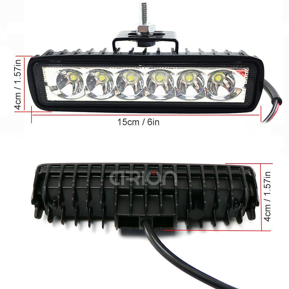 Faro de Trabajo LED 18W DRL para Camión y 4x4 | 9-32V Flood y Spot