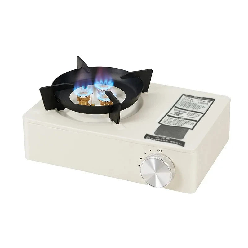 Hornillo de Gas Mini Portátil de Acero Inoxidable 3.5kW con Mosquetón