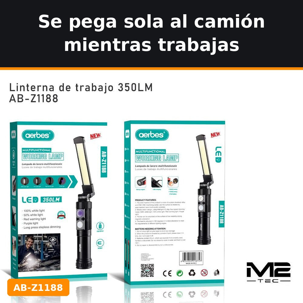 Linterna de trabajo magnética