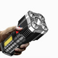 Linterna LED Portátil con Luz COB Lateral y Carga USB Recargable