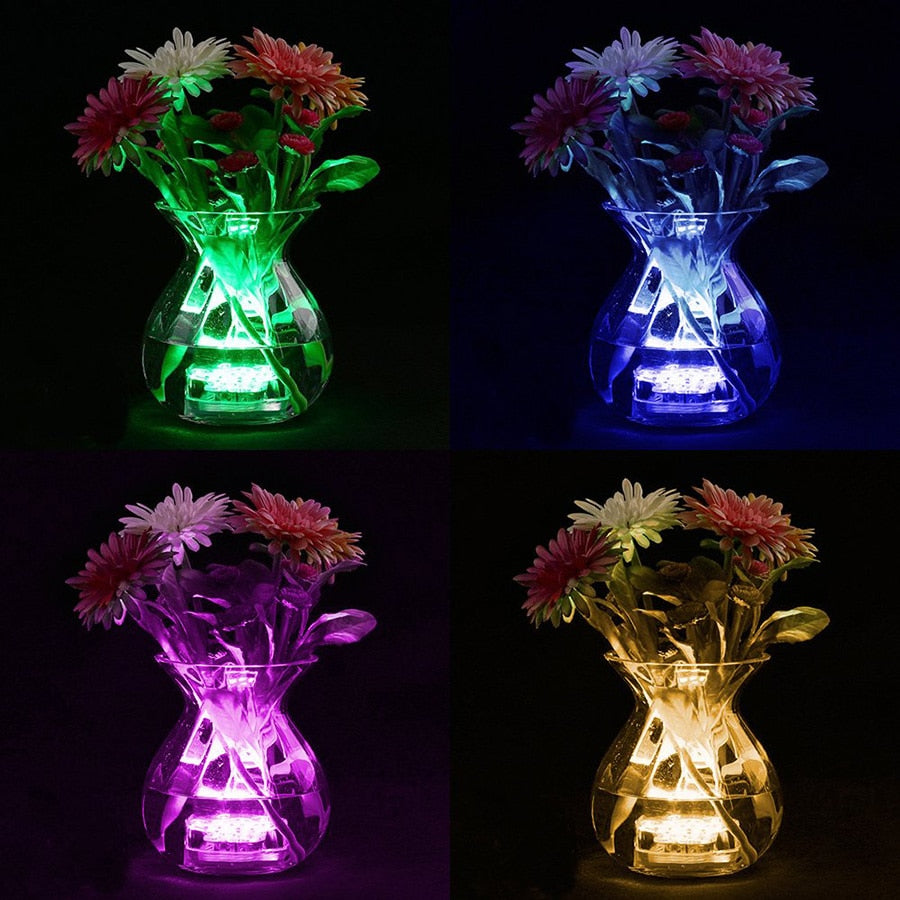 Luz LED Sumergible RGB con Mando a Distancia para Decoración