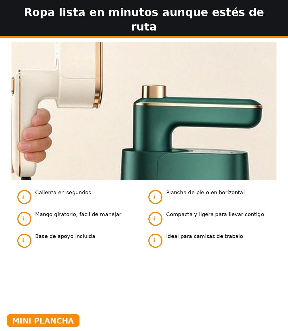 Mini plancha de viaje para llevar en la cabina