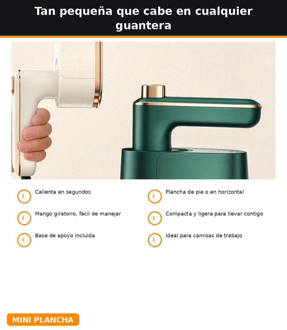 Mini plancha de viaje para llevar en la cabina