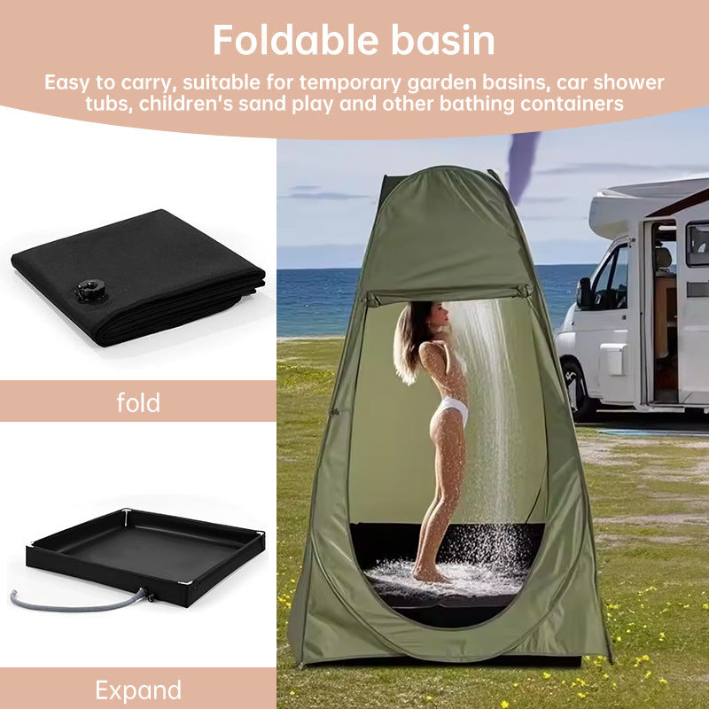Bandeja de Ducha Plegable para Camping - Para Mascotas y Viajes