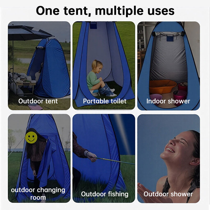 Tienda de Privacidad Pop-Up - Ducha Exterior Instantánea y WC Portátil para Camping