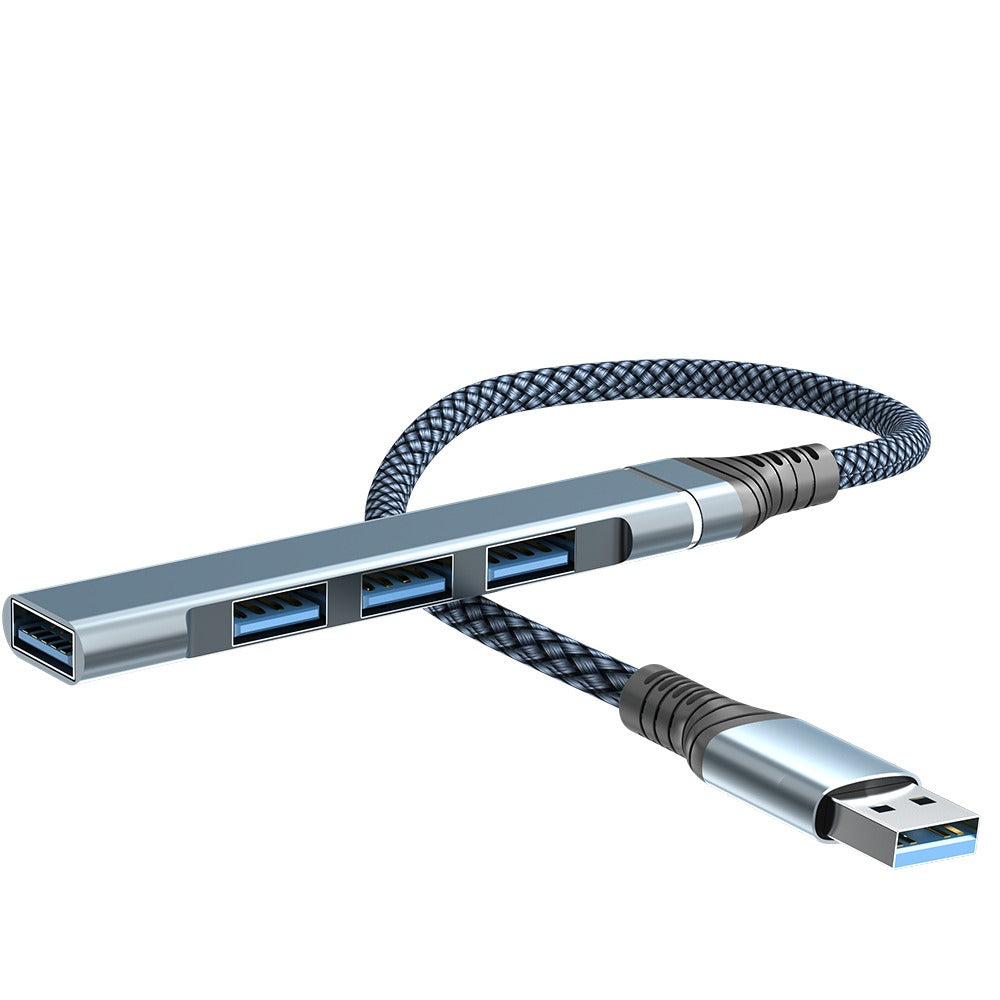 Hub USB 3.0 con 4 Puertos Adaptador para Portátil y Camión