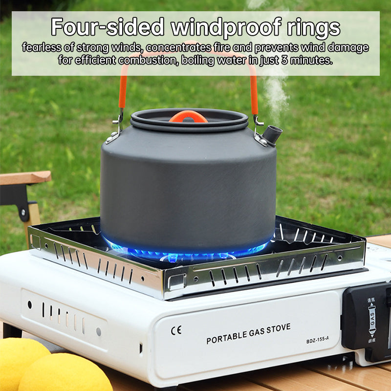 Hornillo de Gas Portátil para Camping 2.2kW con Kit Completo