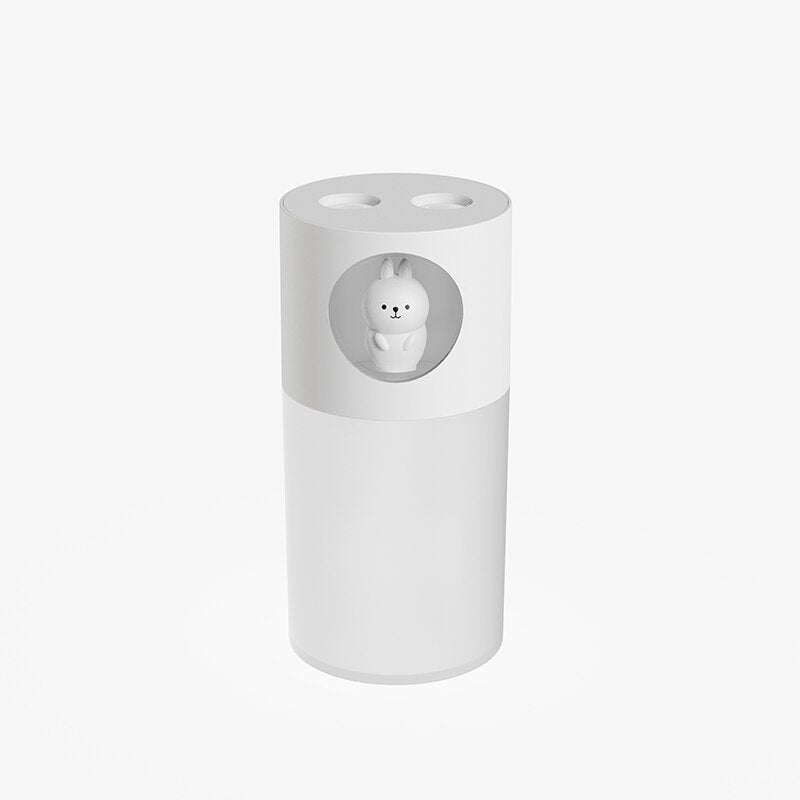 Humidificador Portátil USB Doble Spray con Lámpara Aromática