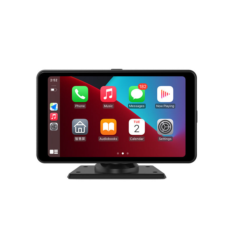 Pantalla Multimedia GPS Portátil de 7" con CarPlay y Android Auto Inalámbrico