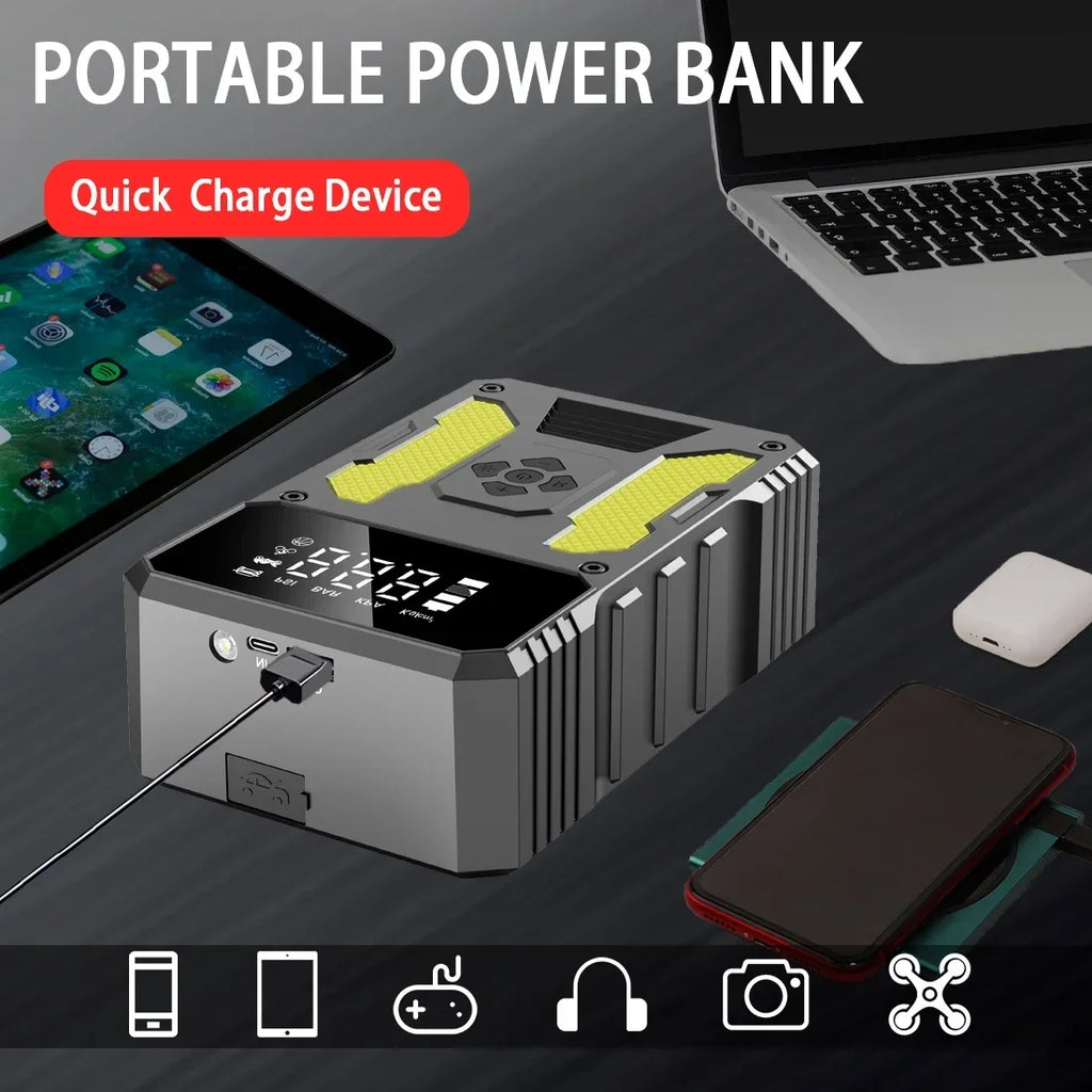 Arrancador Portátil con Compresor de Aire A22 12V | Power Bank y Luz SOS