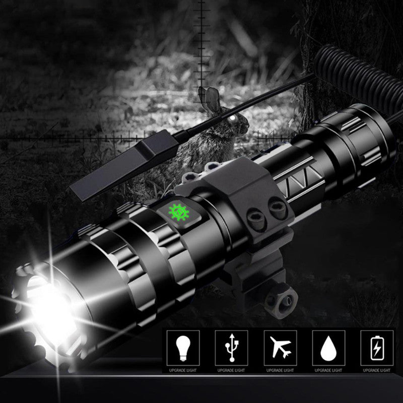 Linterna Táctica LED XML-L2 1600 lm 10W con Carga USB Directa
