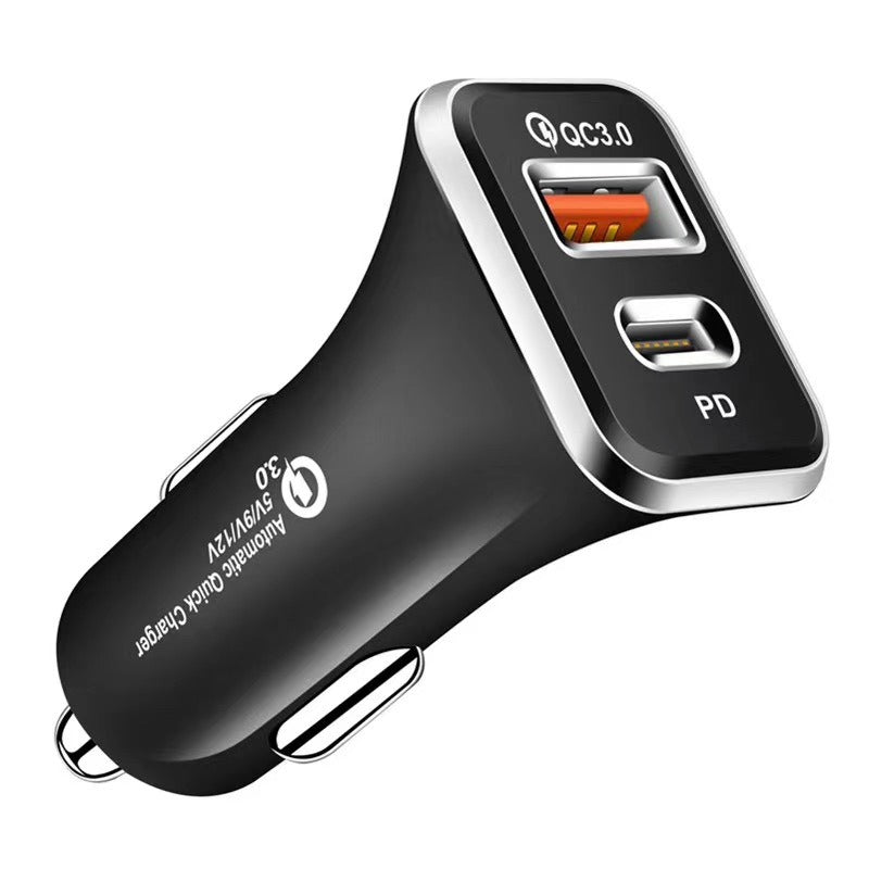 Cargador de Coche PD Type-C con Carga Rápida QC3.0 18W (Certificado CE)