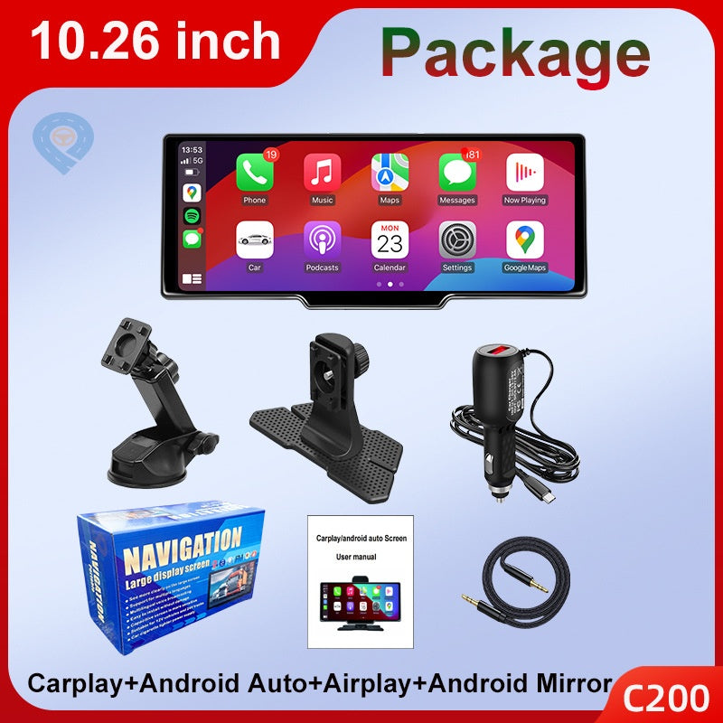 Pantalla Inteligente Portátil 10,26" con CarPlay y Android Auto Inalámbrico