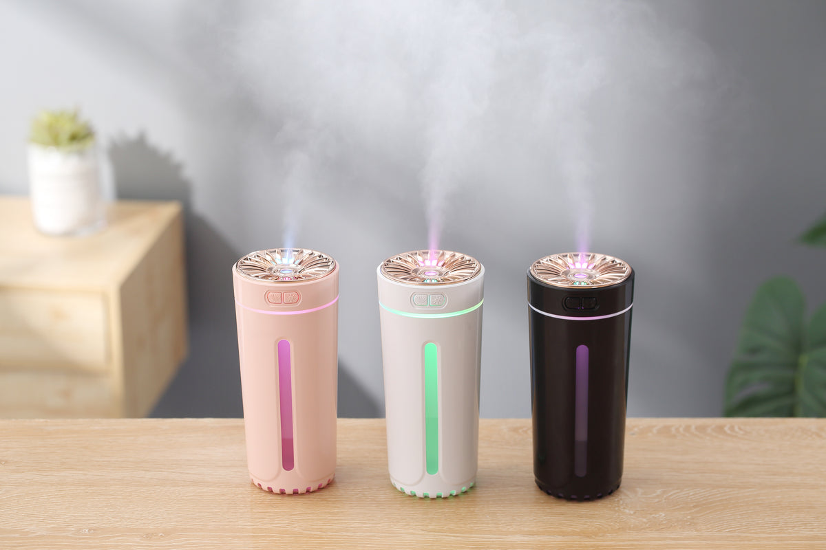 Humidificador USB Aromaterapia para Coche | Luz Nocturna Multicolor