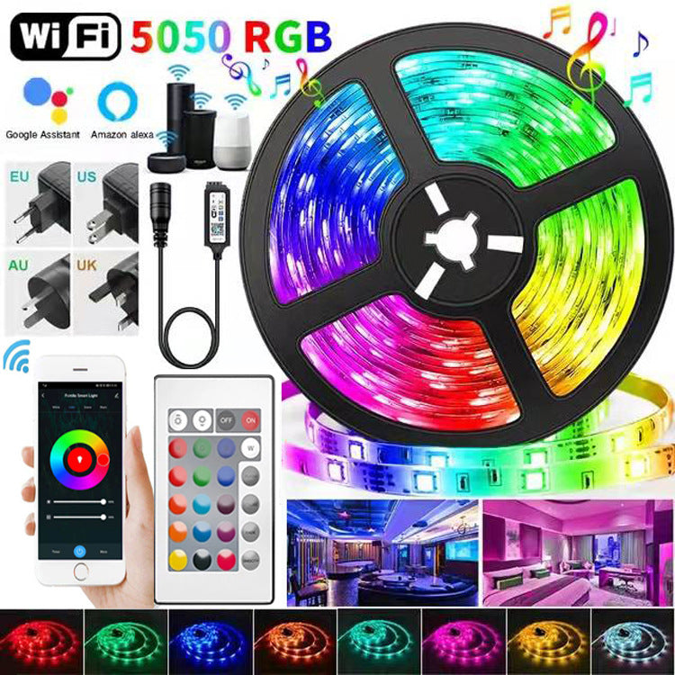 Tira LED RGB WiFi Bluetooth Impermeable Flexible 5050