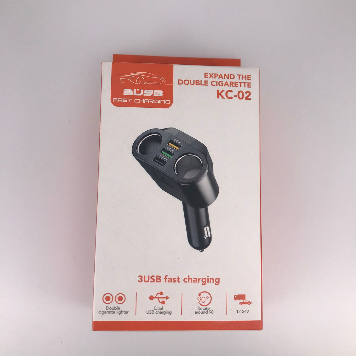 Cargador de Coche KC-01 Multifunción con Transmisor FM y Bluetooth 5.0