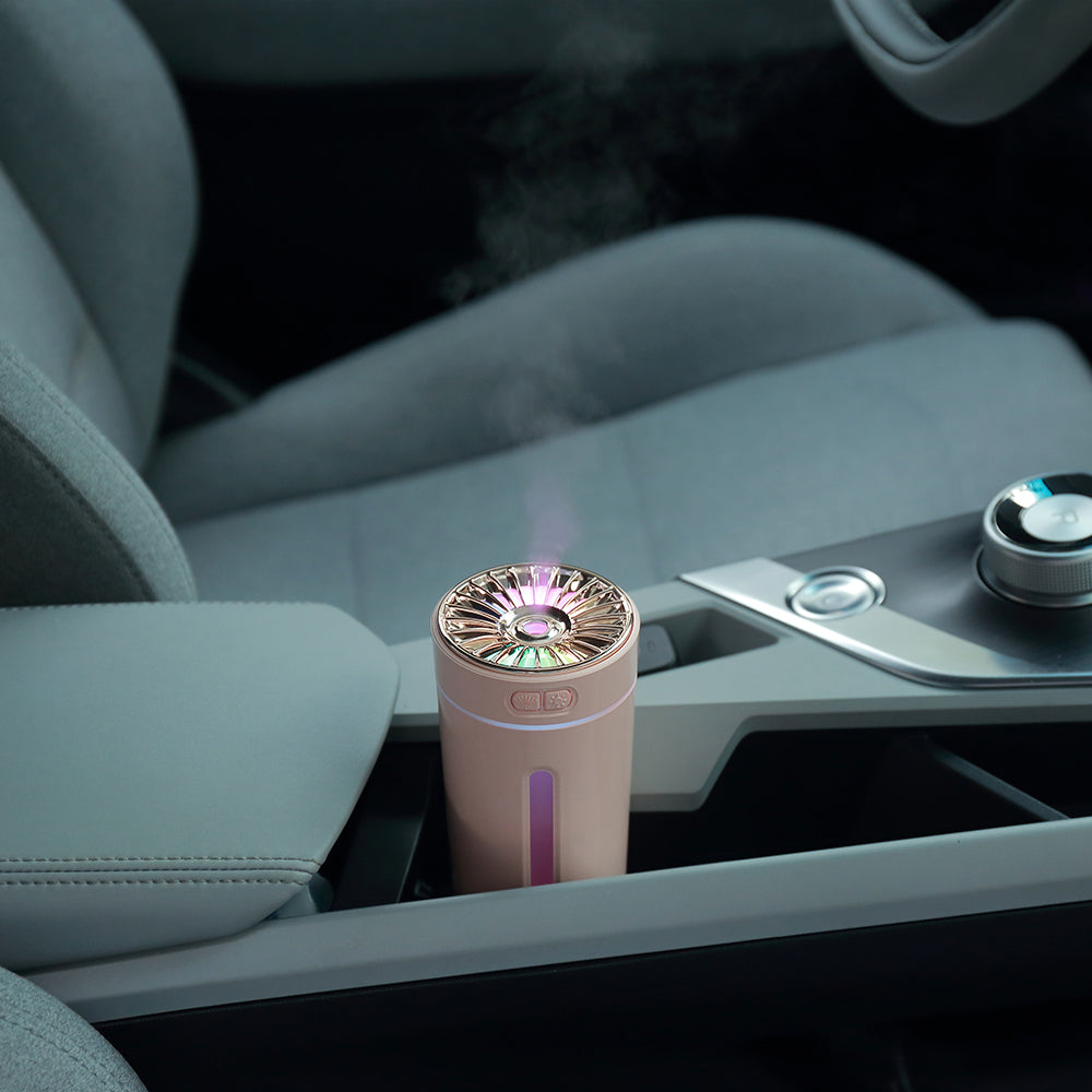 Humidificador USB Aromaterapia para Coche | Luz Nocturna Multicolor