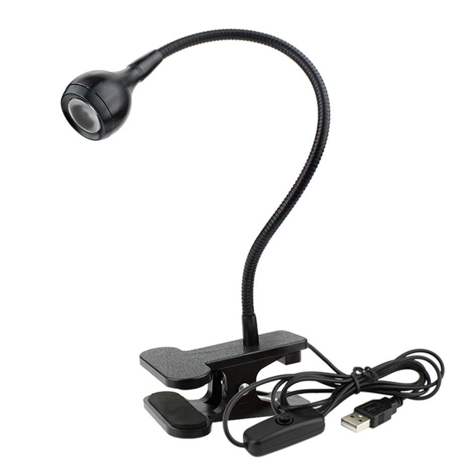 Lámpara LED USB con Pinza Flexible para Lectura y Trabajo Nocturno