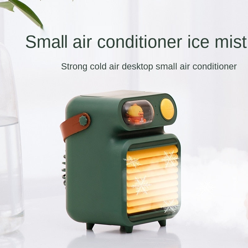 Ventilador Nebulizador USB Portátil con Depósito de Agua Recargable