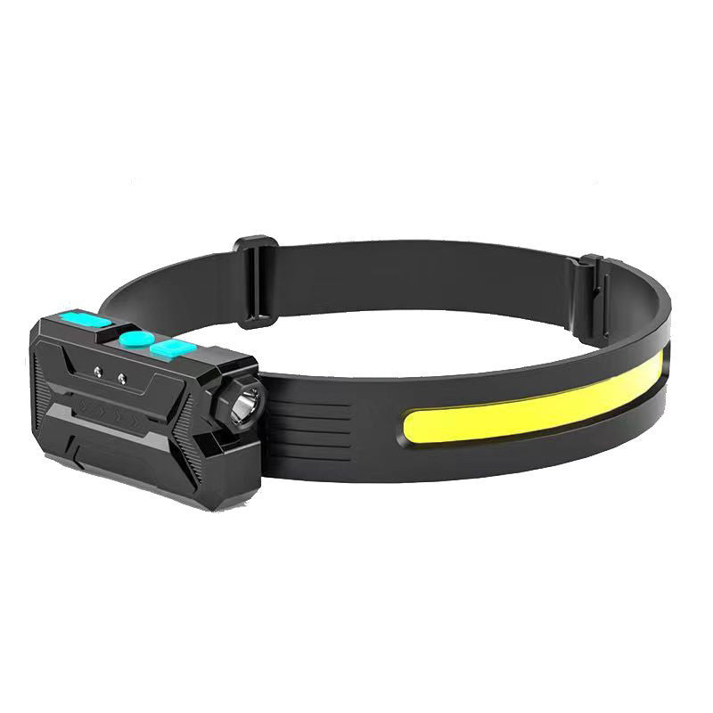 Frontal LED COB Recargable USB para Ciclismo y Running Nocturno