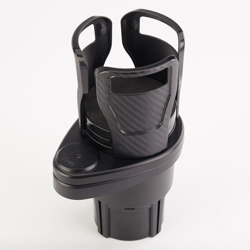 Portavasos Doble Giratorio para Coche Fibra de Carbono