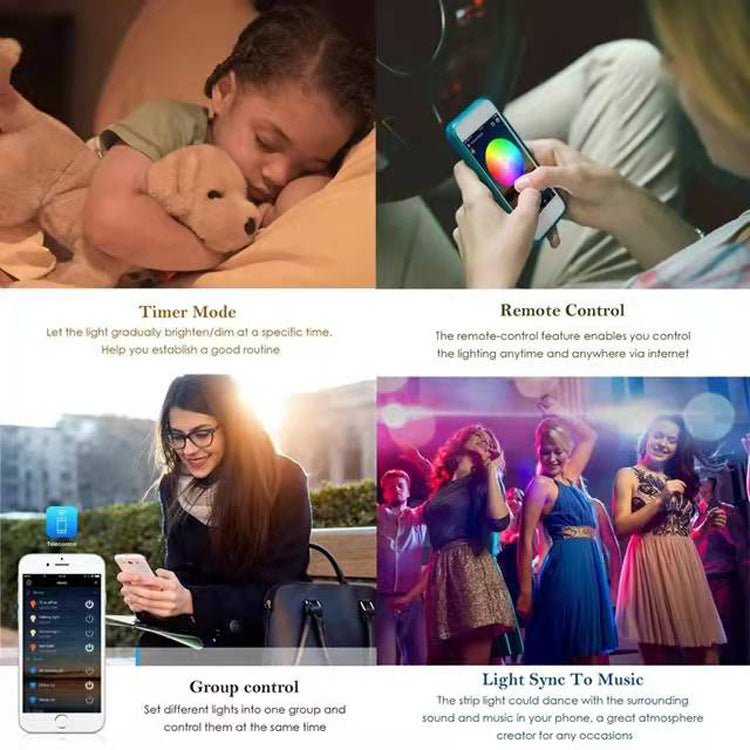 Tira LED RGB WiFi Bluetooth Impermeable Flexible 5050