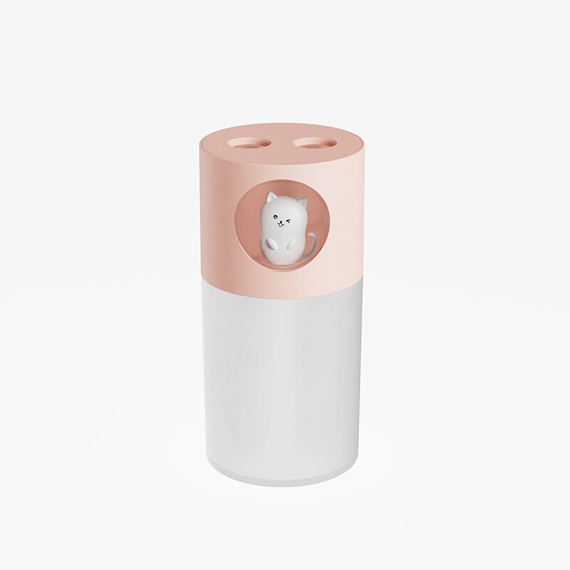 Humidificador Portátil USB Doble Spray con Lámpara Aromática