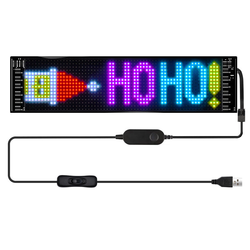 Pantalla LED Flexible para Coche con Control por App Bluetooth y RGB