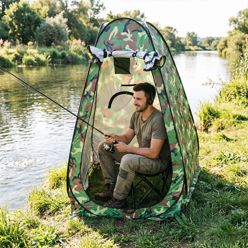 Tienda de Privacidad Pop-Up - Ducha Exterior Instantánea y WC Portátil para Camping