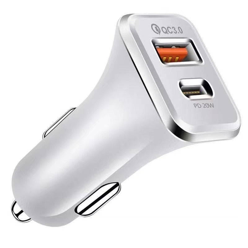 Cargador de Coche PD Type-C con Carga Rápida QC3.0 18W (Certificado CE)
