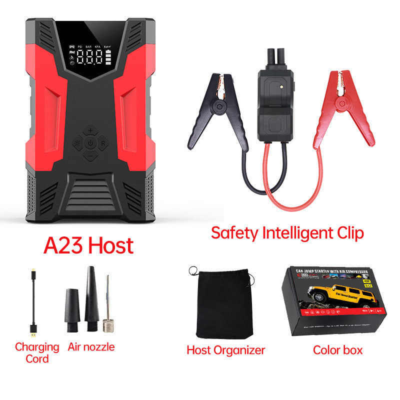 Arrancador Portátil con Compresor de Aire A22 12V | Power Bank y Luz SOS