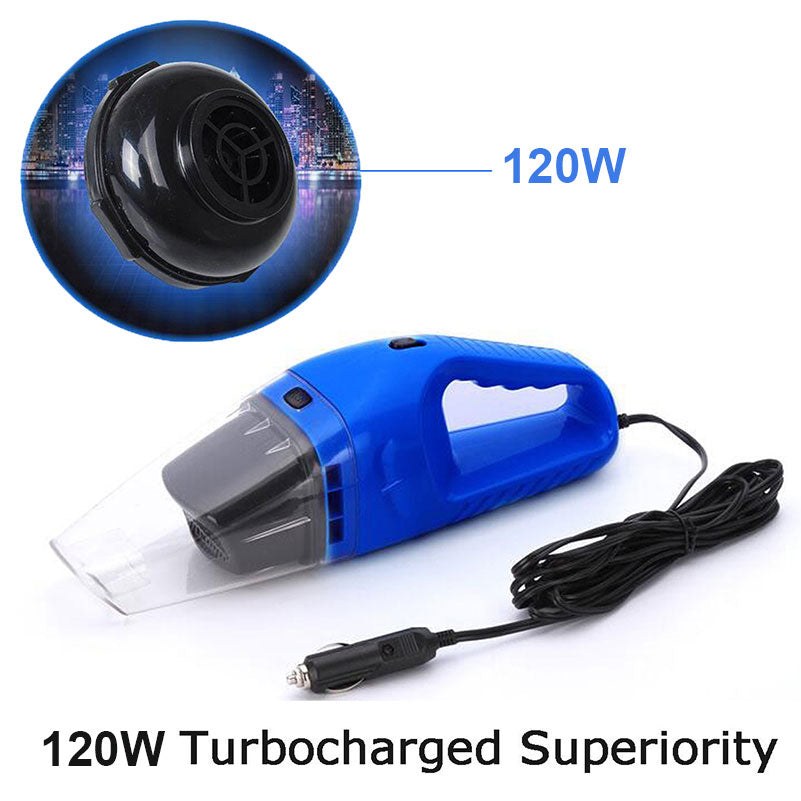 Aspiradora para Coche 120W Portátil Uso Seco y Húmedo 12V