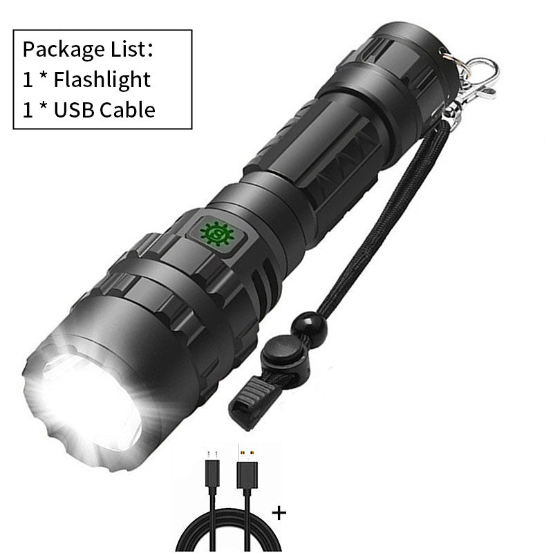 Linterna Táctica LED XML-L2 1600 lm 10W con Carga USB Directa