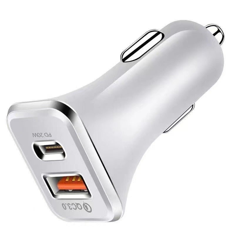 Cargador de Coche PD Type-C con Carga Rápida QC3.0 18W (Certificado CE)