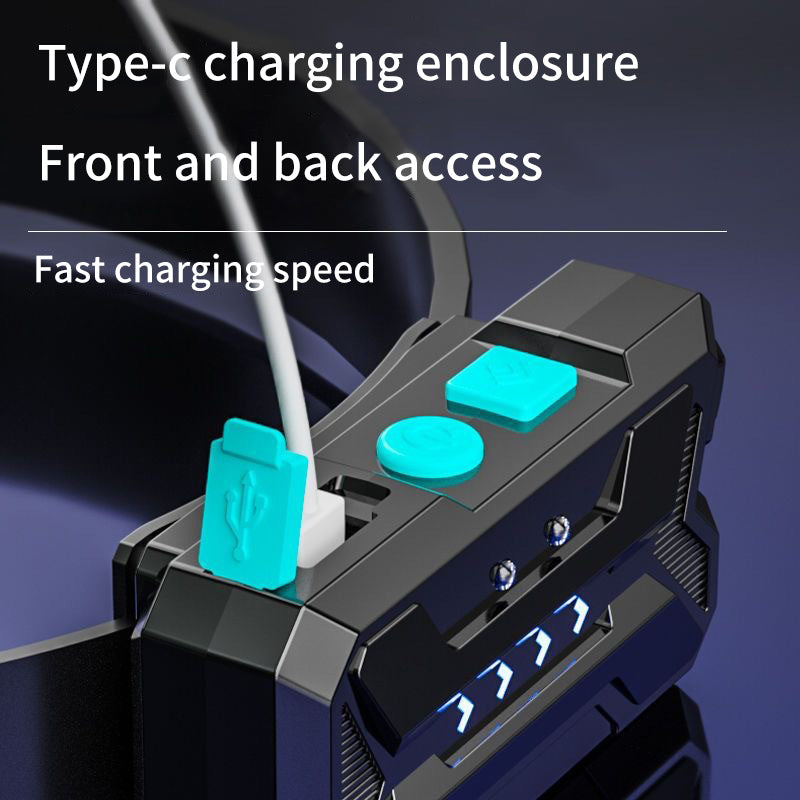 Frontal LED COB Recargable USB para Ciclismo y Running Nocturno