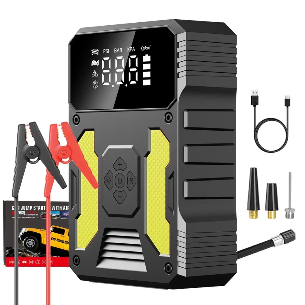 Arrancador Portátil con Compresor de Aire A22 12V | Power Bank y Luz SOS