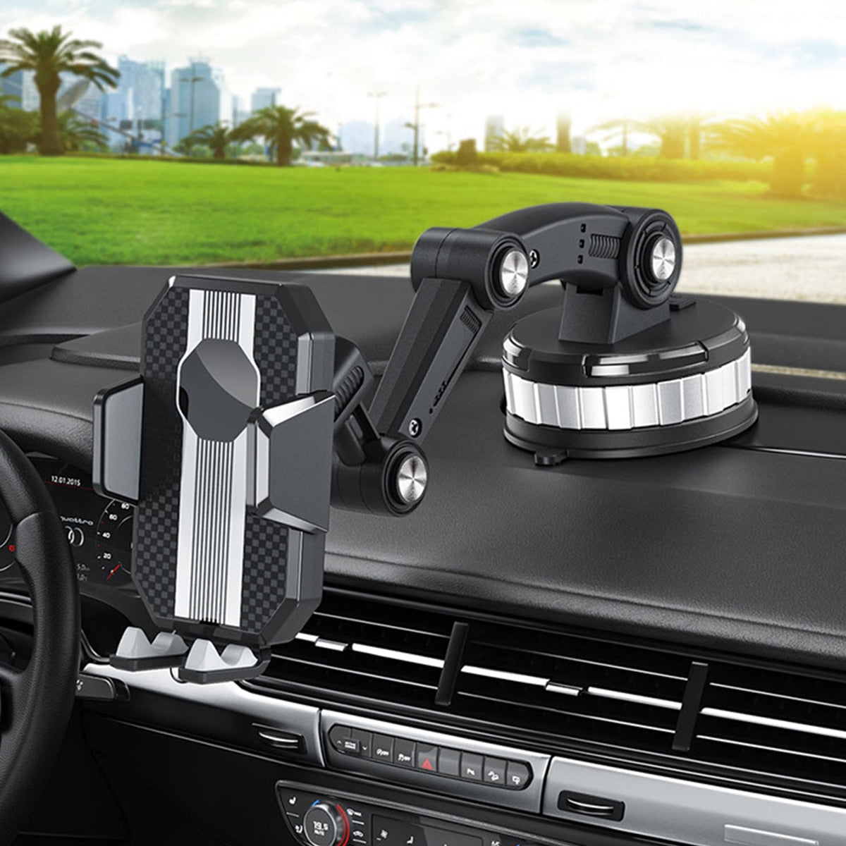 Soporte Móvil con Ventosa para Camión y GPS con Brazo Articulado Largo