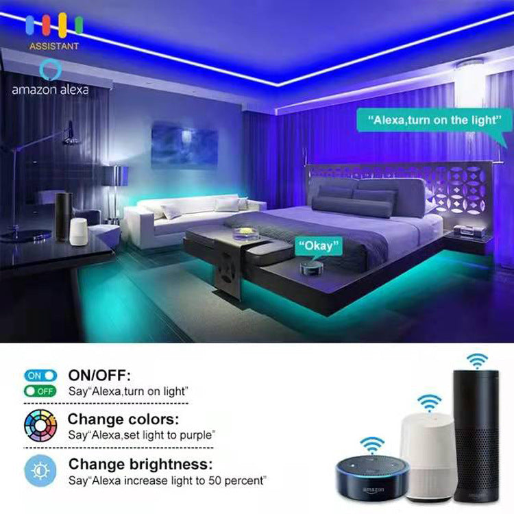 Tira LED RGB WiFi Bluetooth Impermeable Flexible 5050