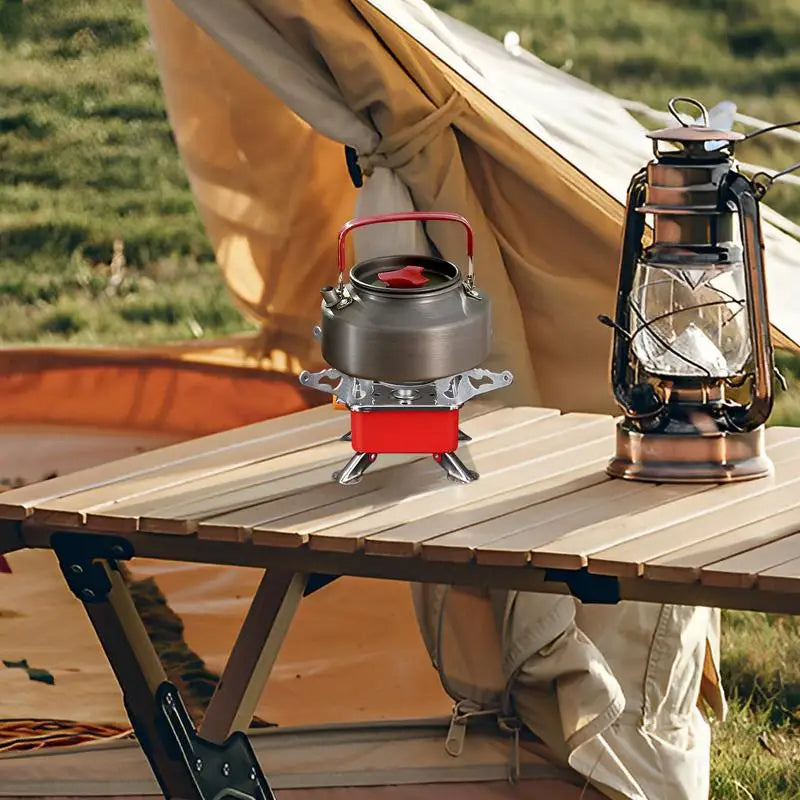 Hornillo de Gas Plegable Cortavientos para Camping y Senderismo