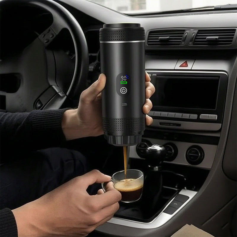 Cafetera Espresso Portátil 3 en 1 con Pantalla Digital y Batería 7500 mAh