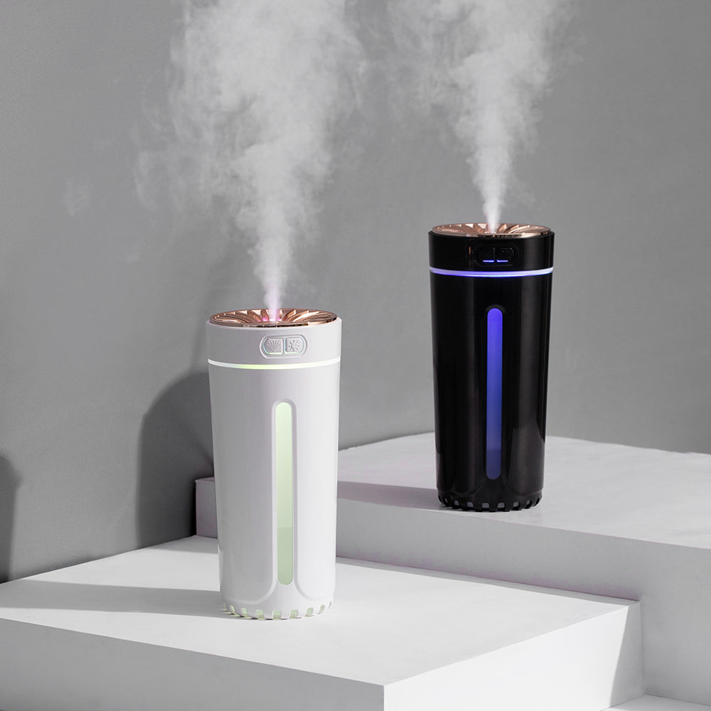 Humidificador USB Aromaterapia para Coche | Luz Nocturna Multicolor