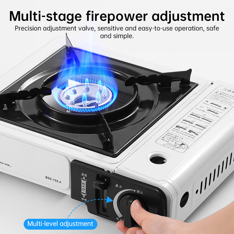 Hornillo de Gas Portátil para Camping 2.2kW con Kit Completo