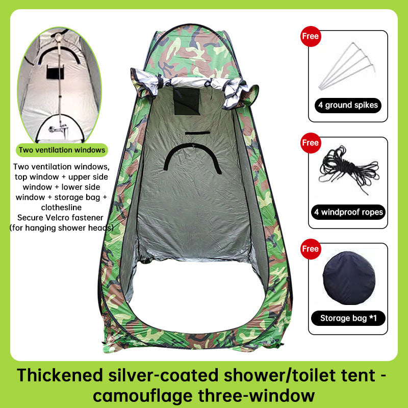 Tienda de Privacidad Pop-Up - Ducha Exterior Instantánea y WC Portátil para Camping