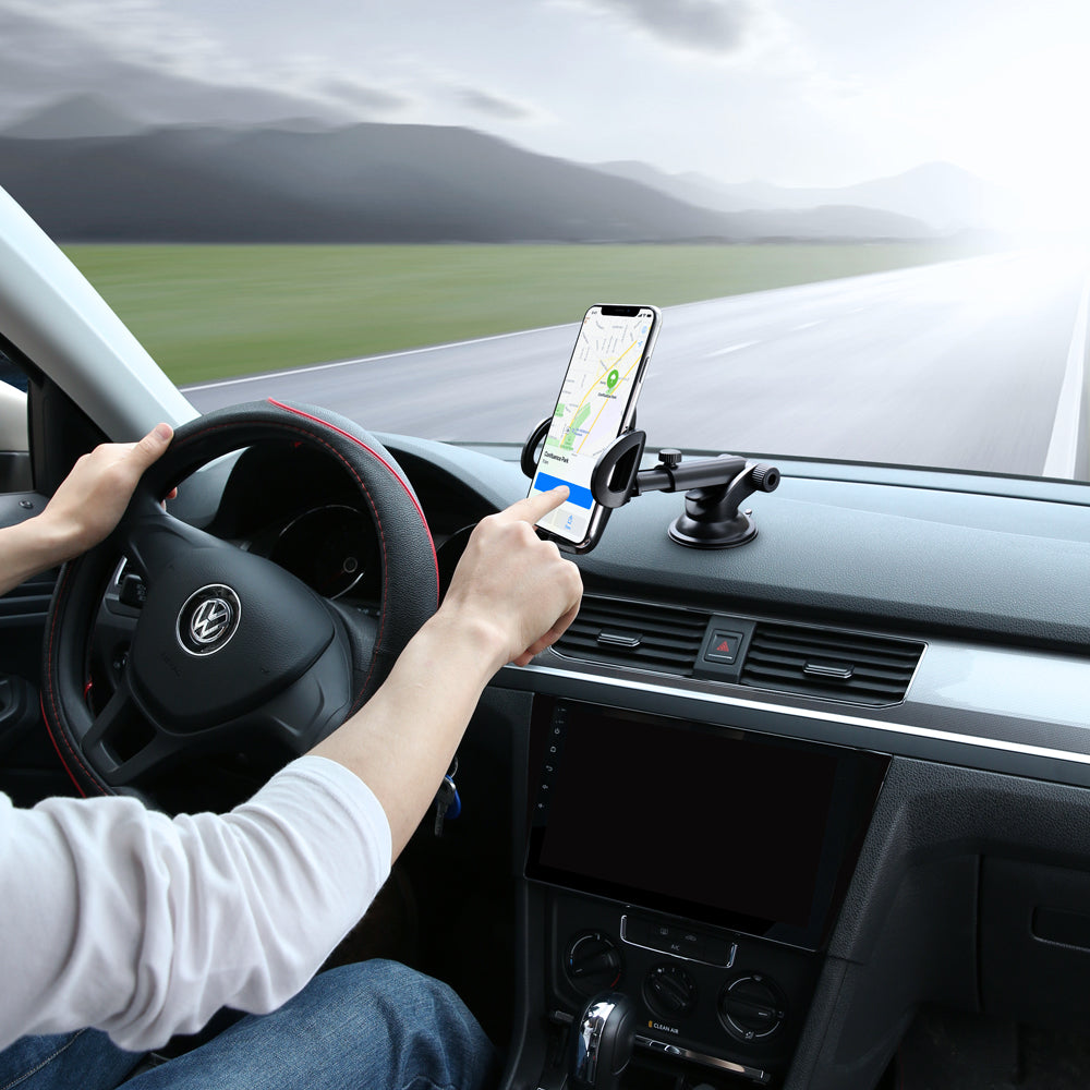 Soporte Móvil para Coche con Ventosa y Rotación 360º Universal